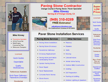 Tablet Screenshot of ocpaverstones.com